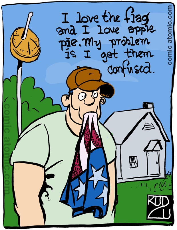 I love the Flag and I love Apple Pie
